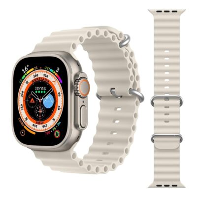 Ocean Silicone Sport Watch Band for Apple Watch 42mm / 44mm / 45mm / 49mm